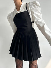 Moka Preppy Pleated A-Line Dress