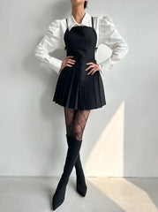 Moka Preppy Pleated A-Line Dress