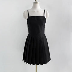 Moka Preppy Pleated A-Line Dress