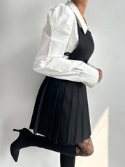 Moka Preppy Pleated A-Line Dress
