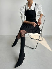 Moka Preppy Pleated A-Line Dress
