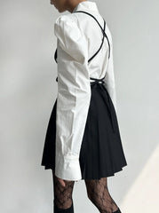 Moka Preppy Pleated A-Line Dress