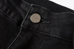 Jimin Noir Ripped Jeans