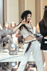 Ruka Silk Chain Scarf Belt