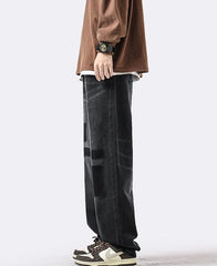 Jin Washed Patchwork Denim Jeans