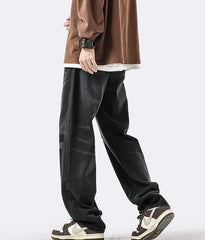 Jin Washed Patchwork Denim Jeans