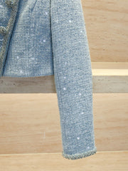 Sullyoon Tweed Crop Jacket