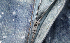 J-Hope Crystal-Studded Baggy Jeans