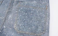 J-Hope Crystal-Studded Baggy Jeans