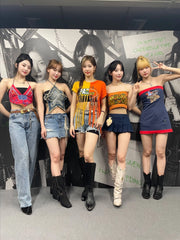 Chaewon Star Denim Crop Top