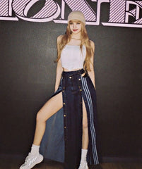 Lisa Striped Denim Jeans