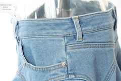 Ruka Ruffled Denim Skirt
