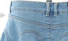 Ruka Ruffled Denim Skirt
