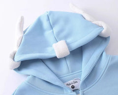 Hyein Blue Stars & Angel Hood Jacket