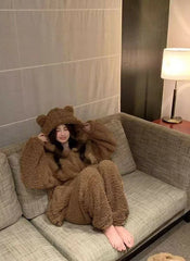 Sullyoon Bear Plush Pajama Set