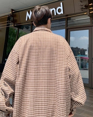 Jin Mocha Checkered Shirt