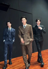 Jay Mocha Double-Breasted Suit Set