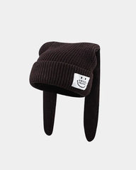 Jin Knit Bunny-Ear Beanie