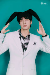 Jin Knit Bunny-Ear Beanie