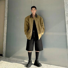 Kazuha Oversized Canvas Jacket