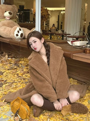 Karina Brown Plush Winter Coat