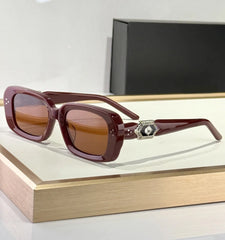 J-Hope Burgundy Jewel-Detail Sunglasses