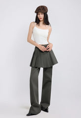 Rose Pleated Overlay Pants