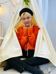 Felix Knitted Orange Sweater