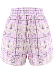 Giselle Lilac Plaid Short