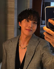 J-Hope Gold Flower Pearl Necklace