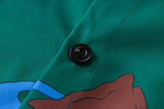 RM Olive Cartoon Shirt