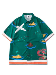 RM Olive Cartoon Shirt