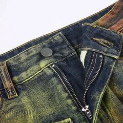 Yeji Emerald Gradient Denim Skirt