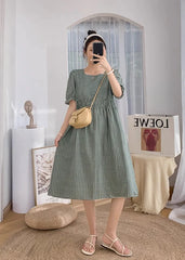 Yujin Green Plaid Doll Dress