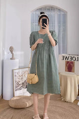Yujin Green Plaid Doll Dress
