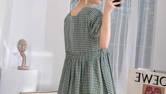 Yujin Green Plaid Doll Dress