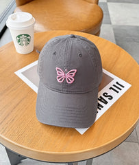 Ruka Butterfly Embroidered Baseball Cap