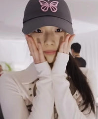 Ruka Butterfly Embroidered Baseball Cap
