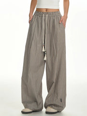 Karina Pinstripe Pleated Pants