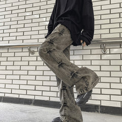 Jake Ash Pleated Side Jeans