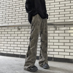 Jake Ash Pleated Side Jeans