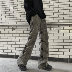 Jake Ash Pleated Side Jeans