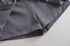 Ruka Pleated Tie-Waist Skort
