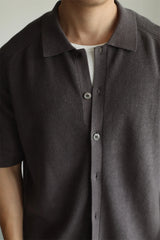 Jungkook Ash Short-Sleeve Knit Shirt