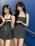 Liz Striped A-Line Skirt