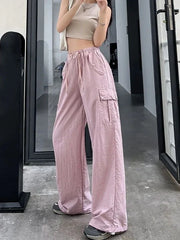 Hanni Blush Cargo Drawstring Pants