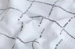 Hyunjin Letter Print Long Shirt