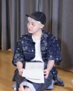 J-Hope Black Stitch-Out Baseball Cap