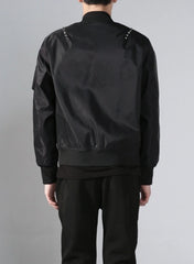 J-Hope Noir Studded Bomber Jacket