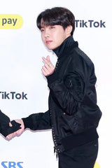 J-Hope Noir Studded Bomber Jacket
